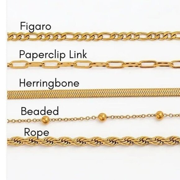 Waterproof Gold Bracelets YOU PICK 2! Non-tarnish Gold chain Bracelet stack Gold - Picture 1 of 11
